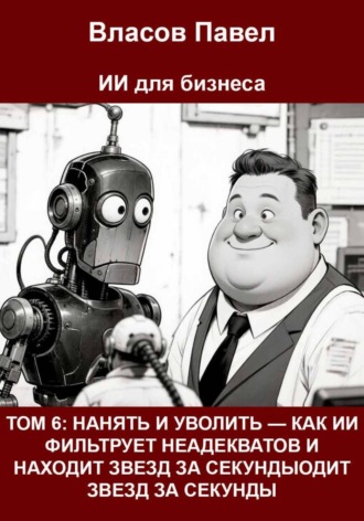 Обложка книги «ТОМ 6: Нанять и уволить — как ИИ фильтрует неадекватов и находит звёзд за секунды»