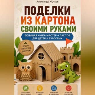 Обложка книги «Поделки из картона своими руками. Большая книга мастер-классов для детей и взрослых.»