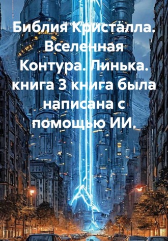 Обложка книги «Библия Кристалла. Вселенная Контура. Линька. книга 3 книга была написана с помощью ИИ.»