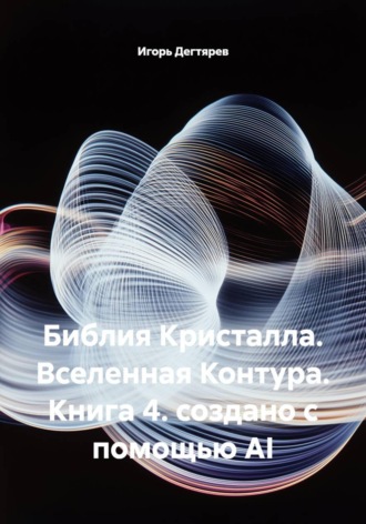 Обложка книги «Библия Кристалла. Вселенная Контура. Книга 4. создано с помощью AI»