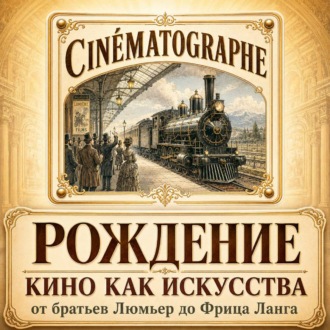 Обложка книги «Рождение кино как искусства: от братьев Люмьер до Фрица Ланга»