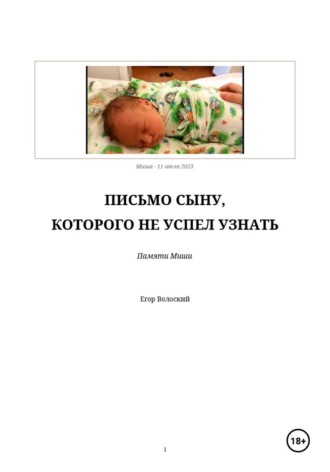 Обложка книги «Письмо сыну, которого не успел узнать»