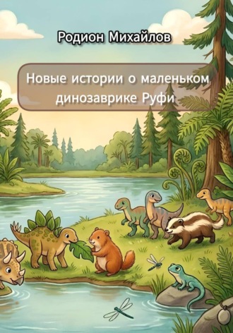 Обложка книги «Новые истории о маленьком динозаврике Руфи»