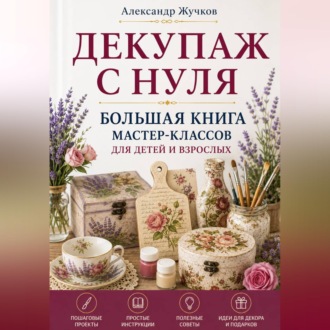 Обложка книги «Декупаж с нуля. Большая книга мастер-классов для детей и взрослых»