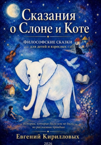 Обложка книги «Сказания о Слоне и Коте. Философские сказки для детей и взрослых.»