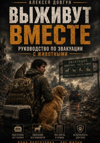 Обложка книги «Выживут вместе: руководство по эвакуации с животными»