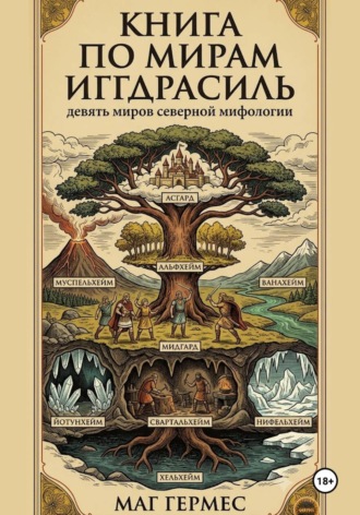 Обложка книги «Книга по мирам Иггдрасиль. Девять миров северной мифологии»