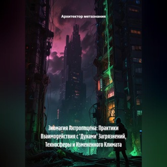 Обложка книги «Экомагия Антропоцена: Практики Взаимодействия с 'Духами' Загрязнений, Техносферы и Измененного Климата»