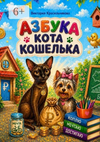 Обложка книги «Азбука кота Кошелька. Научит копить от рубля до мешка»
