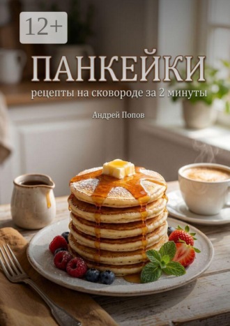 Обложка книги «Панкейки: рецепты на сковороде за 2 минуты»