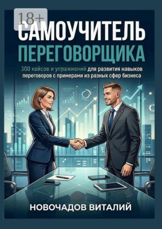 Обложка книги «Самоучитель переговорщика. 300 кейсов и упражнений для развития навыков переговоров с примерами из разных сфер бизнеса»