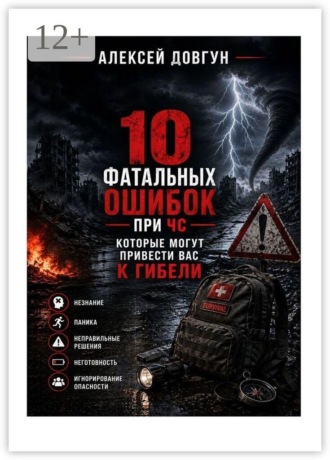 Обложка книги «10 фатальных ошибок при ЧС, которые могут привести вас к гибели. Канал «Выживший 2.0»»