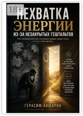 Обложка книги «Нехватка энергии из-за незакрытых гештальтов. Как незавершенные ситуации крадут ваши силы, и что с этим делать»
