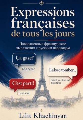 Обложка книги «Expressions françaises de tous les jours avec traduction en russe : Повседневные французские выражения с русским переводом»