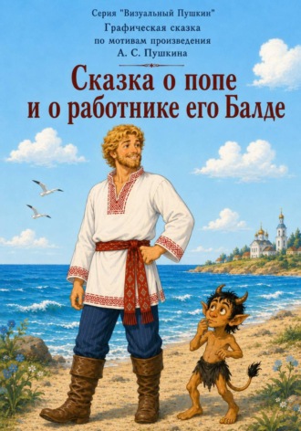 Обложка книги «Графическая сказка по мотивам сказки о попе и работнике его Балде А.С. Пушкина»