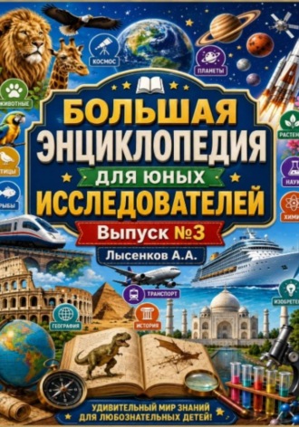 Обложка книги «Большая энциклопедия для юных исследователей. Выпуск третий»