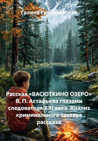 Обложка книги «Рассказ «ВАСЮТКИНО ОЗЕРО» В. П. Астафьева глазами следователя ХХI века Анализ криминального состава рассказа»