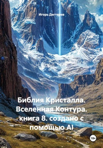 Обложка книги «Библия Кристалла. Вселенная Контура. книга 8. создано с помощью AI»