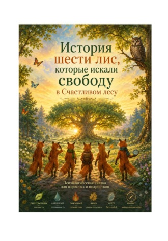 Обложка книги «История шести лис, которые искали свободу в Счастливом лесу»