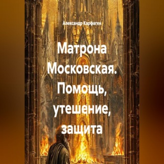 Обложка книги «Матрона Московская. Помощь, утешение, защита»