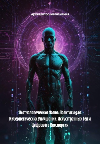 Обложка книги «Постчеловеческая Магия: Практики для Кибернетических Улучшений, Искусственных Тел и Цифрового Бессмертия»