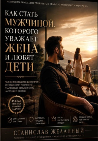 Обложка книги «Как стать мужчиной, которого уважает жена и любят дети»