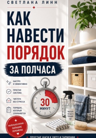 Обложка книги «Как навести порядок за полчаса»