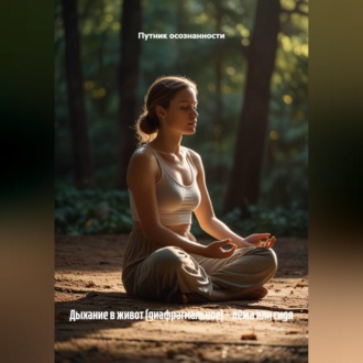 Обложка книги «Дыхание в живот (диафрагмальное) – лёжа или сидя»