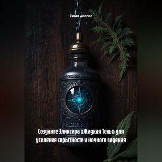 Обложка книги «Создание Эликсира «Жидкая Тень» для усиления скрытности и ночного видения»