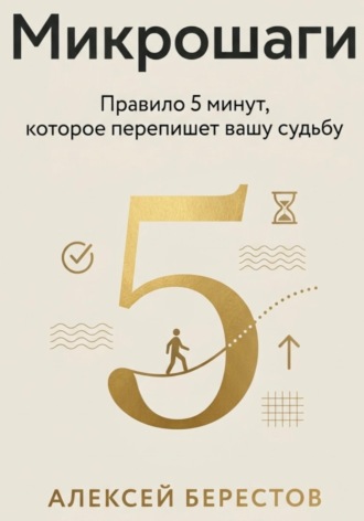 Обложка книги «Микрошаги. Правило 5 минут, которое перепишет вашу судьбу»