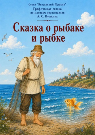 Обложка книги «Графическая сказка по мотивам сказки о рыбаке и рыбке А.С. Пушкина»
