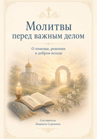 Обложка книги «Молитвы перед важным делом. О помощи, решении и добром исходе»