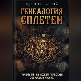 Обложка книги «Генеалогия сплетен: Почему мы не можем перестать обсуждать чужих»
