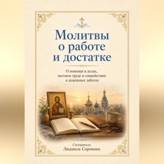 Обложка книги «Молитвы о работе и достатке. О помощи в делах, честном труде и спокойствии в денежных заботах»