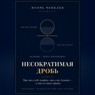 Обложка книги «НЕСОКРАТИМАЯ ДРОБЬ Человек как отношение: что мы о себе говорим, что о нас думают и что из этого правда»