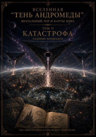 Обложка книги «Вселенная. Тень Андромеды. Визуальный лор и карты мира. Том II. Катастрофа. Падение Вердианта»