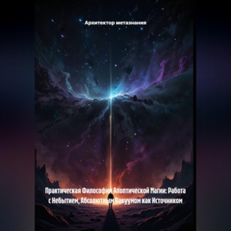 Обложка книги «Практическая Философия Апоптической Магии: Работа с Небытием, Абсолютным Вакуумом как Источником»