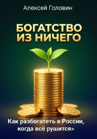 Обложка книги «Богатство из ничего. Как разбогатеть в России, когда всё рушится. Система, которая работает даже в кризис»