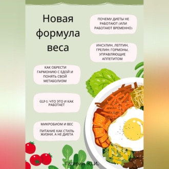 Обложка книги «Новая формула веса: как обрести гармонию с едой, понять свой метаболизм и разобраться в GLP-1»