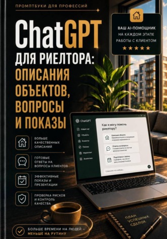 Обложка книги «ChatGPT для риелтора: описания объектов, вопросы и показы»