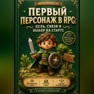 Обложка книги «Первый персонаж в RPG: цель, связи и выбор на старте»