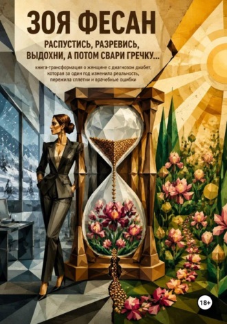 Обложка книги «Зоя Фесан Распустись, разревись, выдохни, а потом свари гречку. Книга-трансформация о женщине с диагнозом диабет, которая за один год изменила реальность, пережила сплетни и врачебные ошибки»