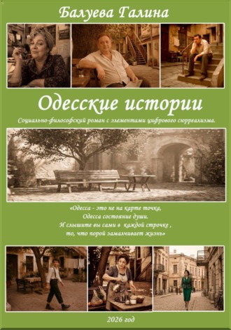 Обложка книги «"Одесские истории". Социально философский роман с элементами цифрового сюрреализма.»