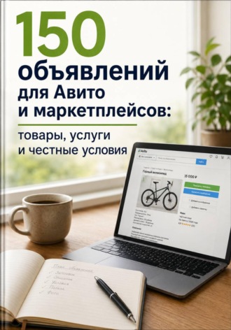 Обложка книги «150 объявлений для Авито и маркетплейсов: товары, услуги и честные условия»