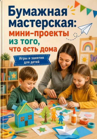 Обложка книги «Бумажная мастерская: мини-проекты из того, что есть дома»