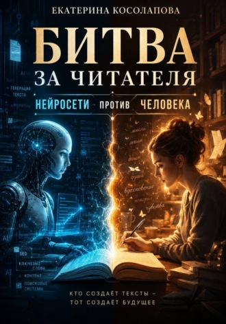 Обложка книги «Битва за читателя: нейросети против человека»
