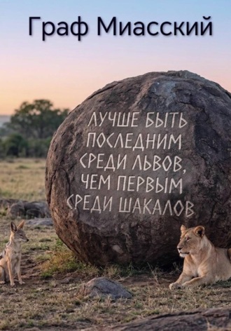 Обложка книги «Лучше быть последним среди львов, чем первым среди шакалов»