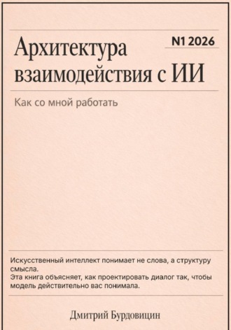 Обложка книги «Архитектура взаимодействия с ИИ»