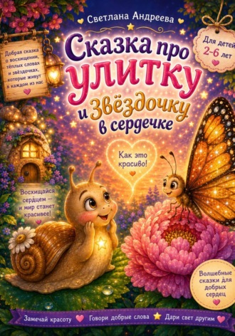 Обложка книги «Сказка про Улитку и звездочку в сердечке»