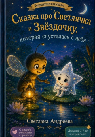 Обложка книги «Сказка про Светлячка и Звездочку, которая спустилась с неба»